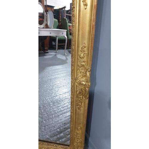 English Gilt Overmantle Mirror For Sale - Image 6 of 14