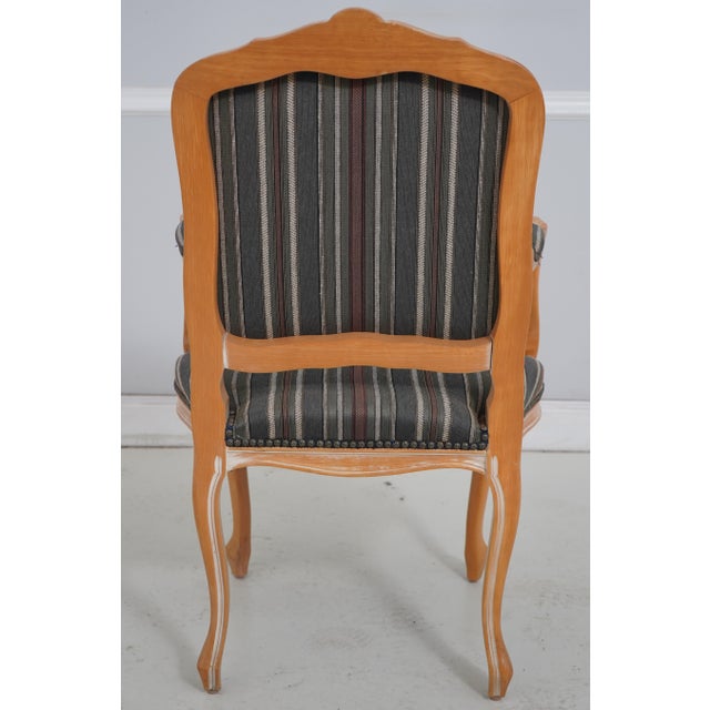 French Louis XV Style Upholstered Open Armchair For Sale - Image 4 of 18