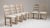 Set of Six 1970s French Beige Oak Dining Chairs with Upholstered Seats For Sale - Image 10 of 15