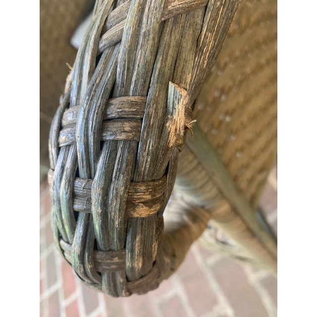 Antique Wicker and Rattan Possibly Victorian Chairs- Pair For Sale - Image 13 of 17