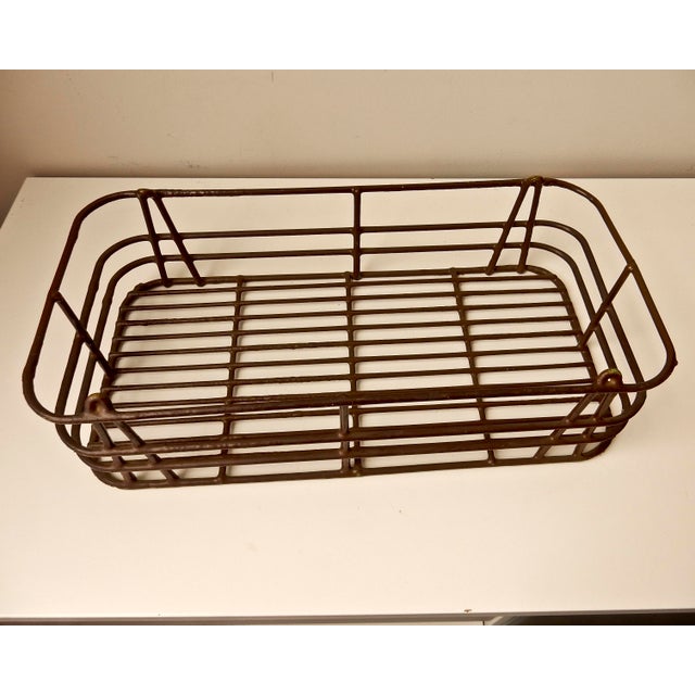 Vintage Metal Basket Tray Chairish