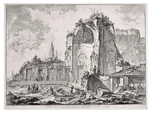 Temples of Iside and Serapi - Etching by G. B. Piranesi - 1759 1759