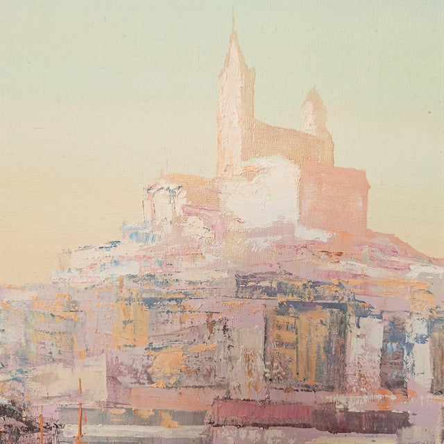 Otto Stawi, View of Marseille, 1980, Oil on Canvas For Sale - Image 3 of 6