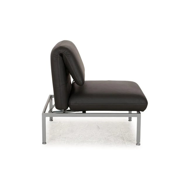 Leather Lounge Chair in Grey from Brühl Roro For Sale - Image 10 of 13
