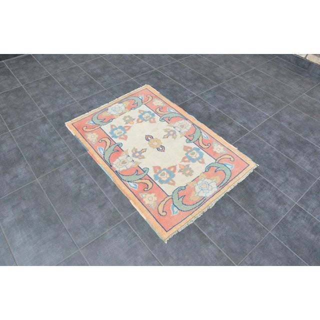 Textile Vintage Oushak Rug, Faded Oushak Rug, Oriental Rug,natural Rug, Muted Tribal Rug, Woven Rug, Soft Oushak Rug, 1960 For Sale - Image 7 of 11