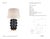 Kelly Wearstler by Visual Comfort Signature Linden Medium Cordless Table Lamp in Black with Linen Shade Designer: Kelly...