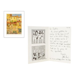 Jack Liu "People Looking at Art / Art Looking ..." Ink on Cardstock, 2000 For Sale