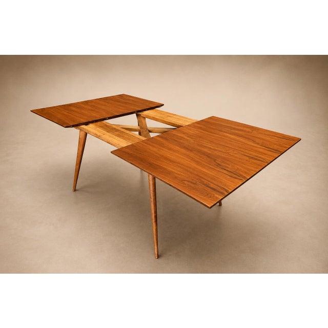 1960s Brazilian Modern Extendable Dining Table in Caviúna by Ernesto Hauner for Mobilinea, 1950s For Sale - Image 5 of 18