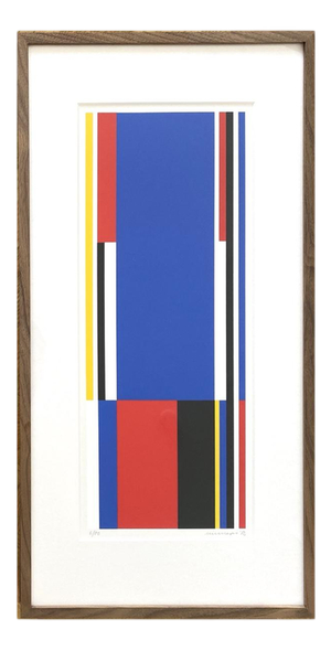 Jo Niemeyer, Construction, 1982, Handprinted Serigraph, Paper