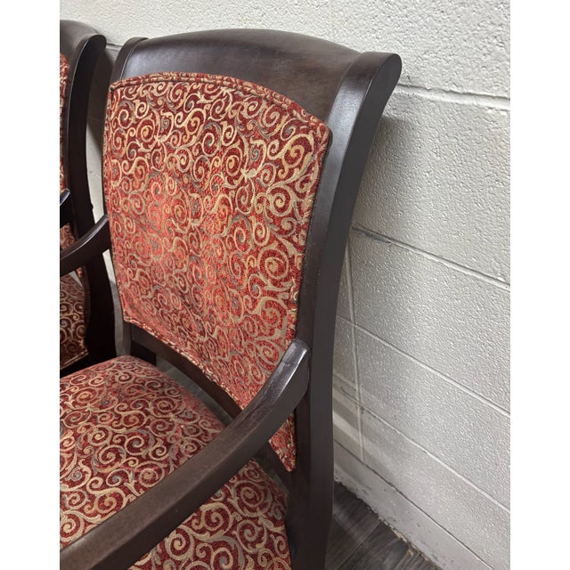 Vintage Flexsteel French Empire Style Armchairs - Pair For Sale - Image 10 of 13