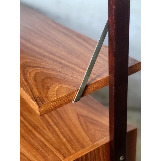 Vintage Swedish Freestanding Wall Unit with Desk, 1960s For Sale - Image 6 of 13