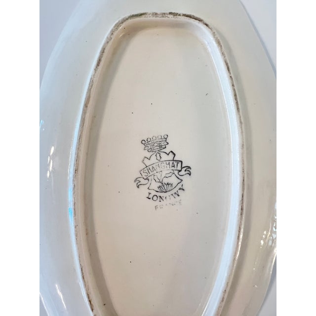 Longwy Longwy Shanghai French Platter For Sale - Image 4 of 5