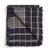 2020s Studio Variously Handwoven Organic Cotton Black Checks Treacle Throw For Sale - Image 5 of 10