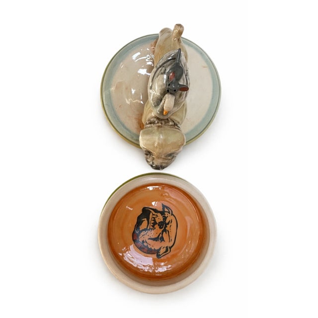 Contemporary Ron Carlson, Lidded Container “Bull Dog With Friends” 2026 For Sale - Image 3 of 3