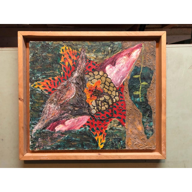 Abstract Homare Ikeda, Abstract Vibrant Oil Painting Japanese American Artist Denver Colorado For Sale - Image 3 of 3