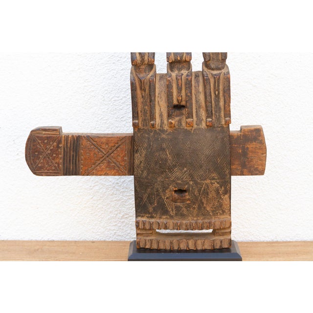 19th Century Antique African Bamana Three Guardian Door Lock For Sale - Image 5 of 8