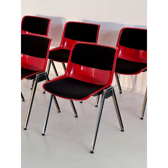 Vintage Modus Chairs by Osvaldo Borsani for Tecno, 1970s, Set of 10 For Sale - Image 15 of 18
