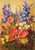 Hermann Dieste, Still Life with Wildflowers, 1980s, Oil Painting, Framed For Sale - Image 12 of 12