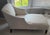 Mitchell Gold + Bob Williams Cream Upholstered Chaise Lounge by Mitchell Gold + Bob Williams For Sale - Image 4 of 5