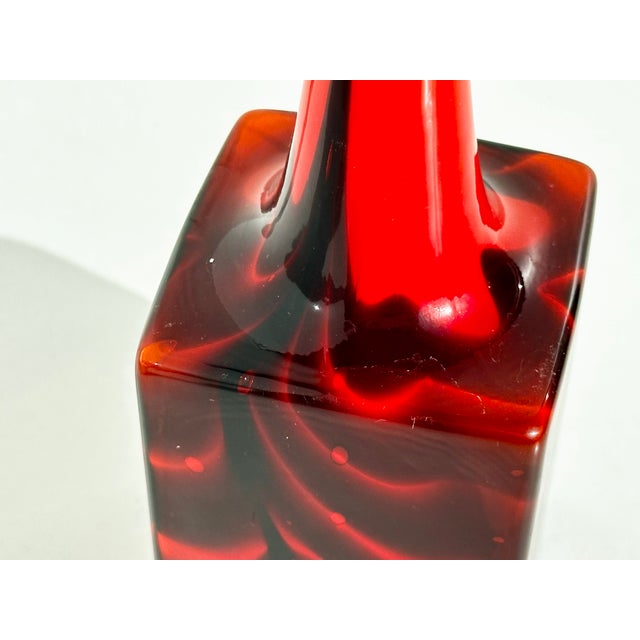 Mid-Century Modern Pop Art Glass Vase from Opaline Florence, Italy, 1960s For Sale - Image 9 of 16