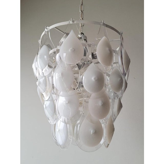 Opal Glass Pendant Lamp by Gino Vistosi, 1960s For Sale - Image 15 of 15