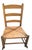 Antique children's ladder back handwoven splint weave seat. In pristine condition. Late 19th or 20th century. Safe and...