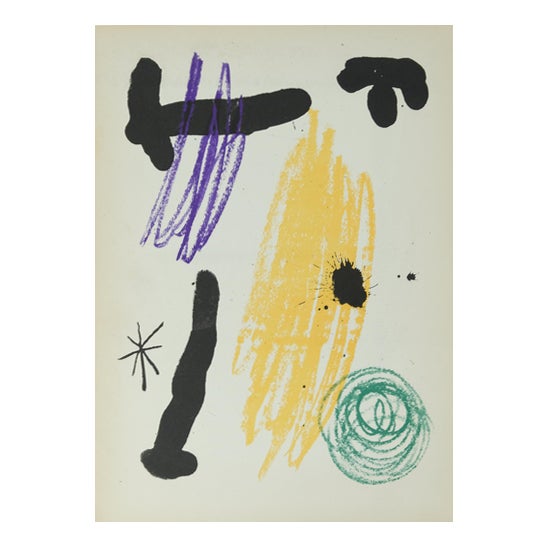 Joan Miro, Obra Inedita Recent III, Original Lithograph For Sale