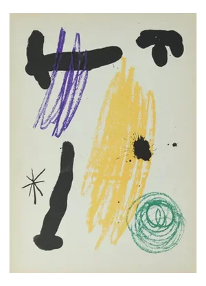 Joan Miro, Obra Inedita Recent III, Original Lithograph