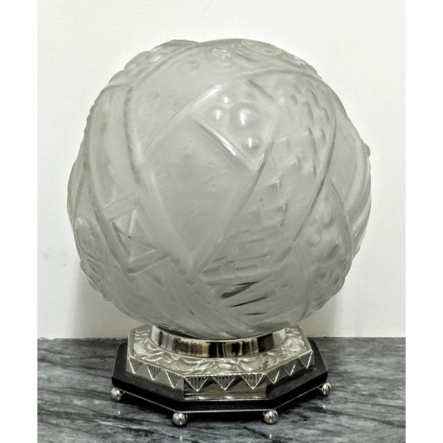 Muller Frères French Art Deco Table Lamps Signed by Muller Freres - a Pair For Sale - Image 4 of 7