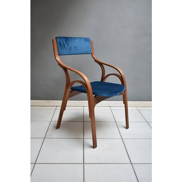 Wood Armchair by Giotto Stoppino for Sim, 1960s For Sale - Image 7 of 7