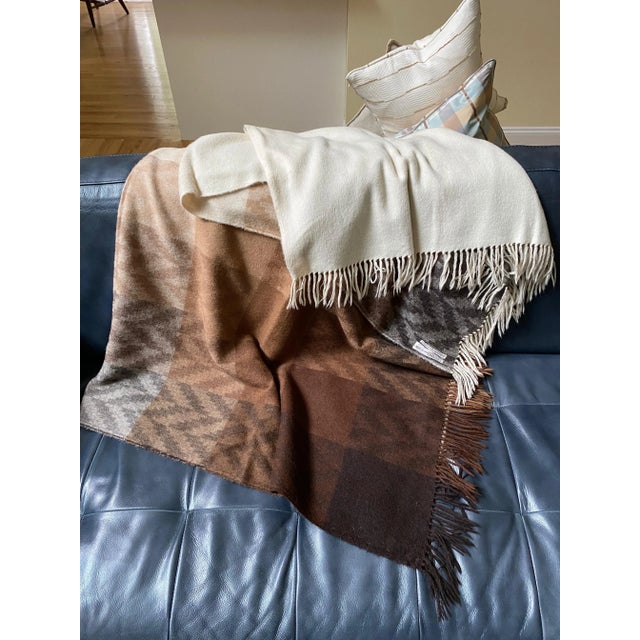 1990s Italy 1990s Agnona, Per La Casa Alpaca Throw..... "Great Valentines Gift”! Vision and Quality of Hermes' For Sale - Image 5 of 5