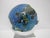 Josh Simpson Inhabited Planet Earth Art Glass Marble Paperweight & Display Stand For Sale In Portland, OR - Image 6 of 10