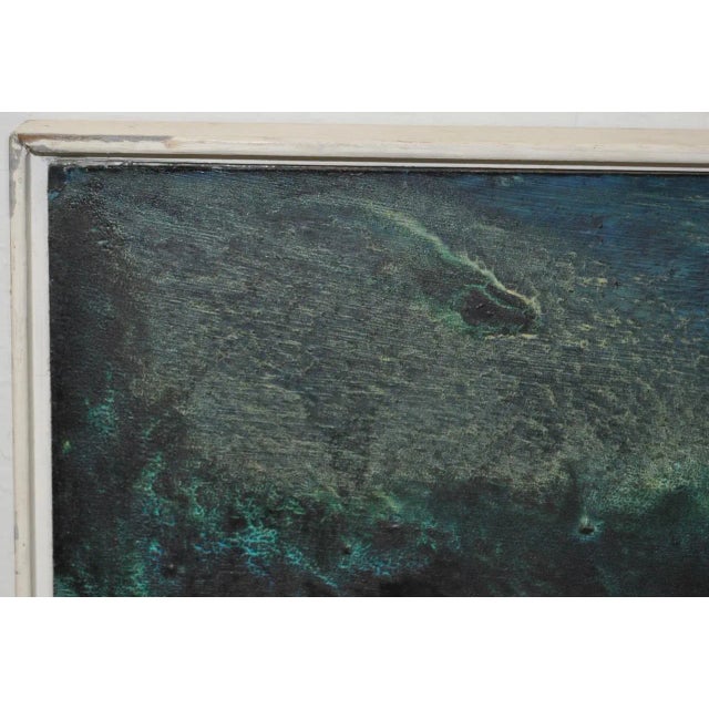 Blue Rita Robertson Abstract Oil Painting c.1961 For Sale - Image 8 of 10