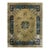 1920s Tan Beige Medallion Art Deco Antique Chinese Peking Carpet Knotted Rug For Sale