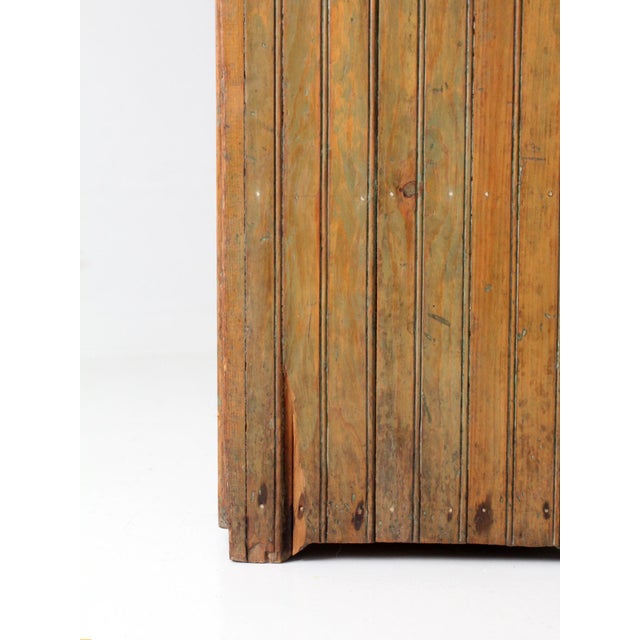 Antique Beadboard Country Cupboard Cabinet For Sale - Image 15 of 18