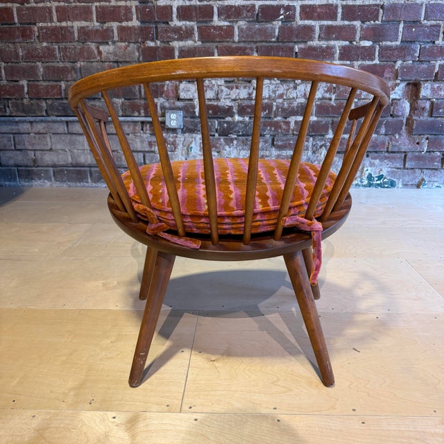 Yngve Ekström Yngve Ekström Arka Spindle Lounge Chair With New Cushion For Sale - Image 4 of 12