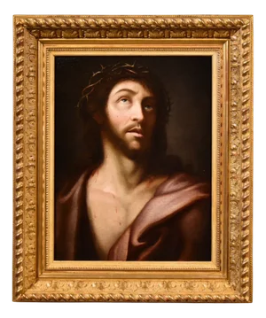Lombard Artist, Ecce Homo, 1650, Oil on Canvas, Framed