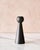 2020s Trio of "Almost Black" Matte Ceramic Taper Candle Holders "Bella," "Bobby," and "Beau" by Lostine For Sale - Image 5 of 12