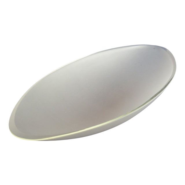 Oval Murano Glass Centerpiece Vase by De Majo, 1992 For Sale