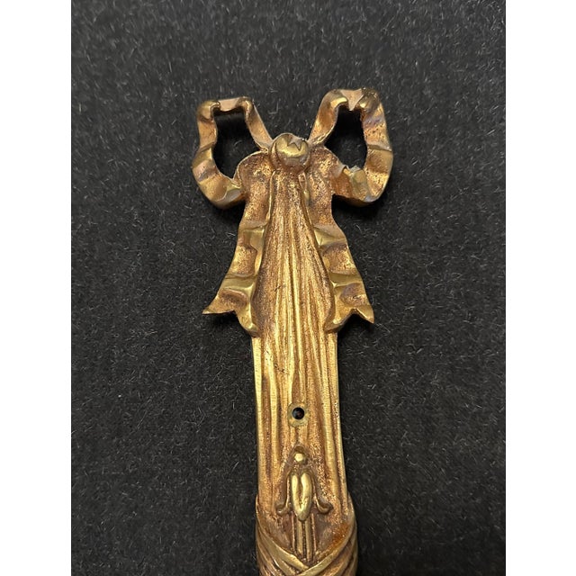 Pair of Late 20th Century Matching Brass Wall Sconces With Bows For Sale - Image 10 of 10