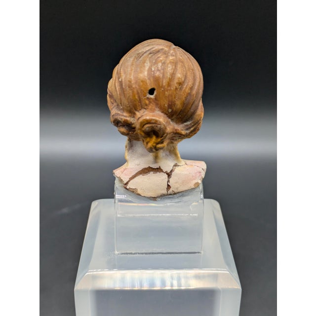 Late 18th Century Neapolitan Glass-Eyed Santon Head For Sale - Image 10 of 10