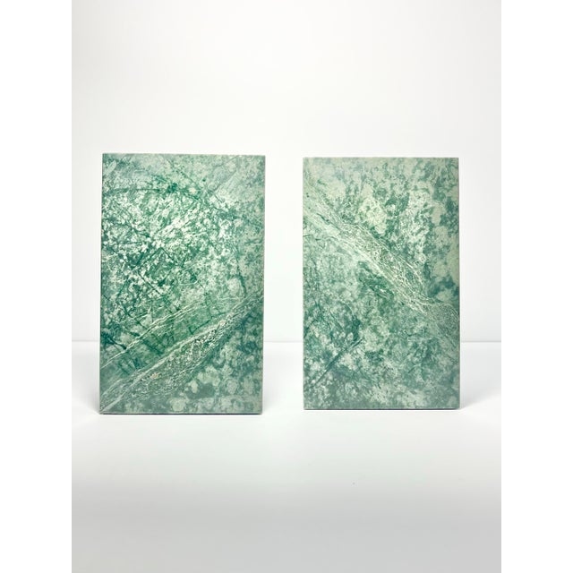 1990s Vintage Pair of Marble & Brass Golf Club Bookends For Sale In Dallas - Image 6 of 8