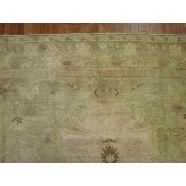 Vintage Zabihi Collection Soft Pink Turkish Room Size Rug - 7'11" x 12'1" For Sale In New York - Image 6 of 8