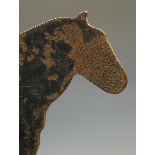 Victorian Cast Iron Horse Boot Scraper on Original Yorkshire Stone Base, 1890 For Sale - Image 6 of 12
