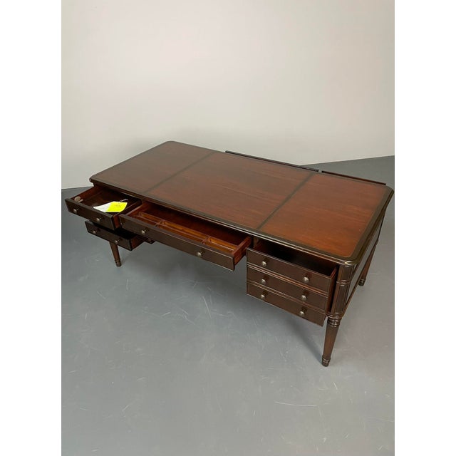 Baker Mahogany Executive Partners Desk, Writing Table Chairish