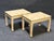 Yellow Henredon Mid Century Goatskin Side Tables - Pair For Sale - Image 8 of 9