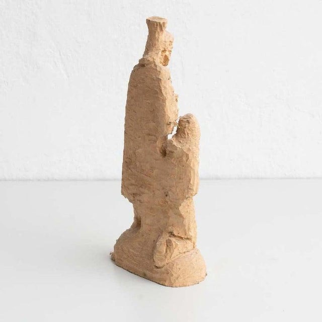 Mid-20th century hand-carved trial figure made of wood. Made in Olot, Spain. In original condition, with minor wear...
