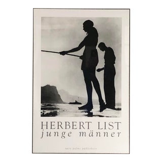Herbert List Lithograph Poster 'Young Men' 1980's, W/ Frame For Sale