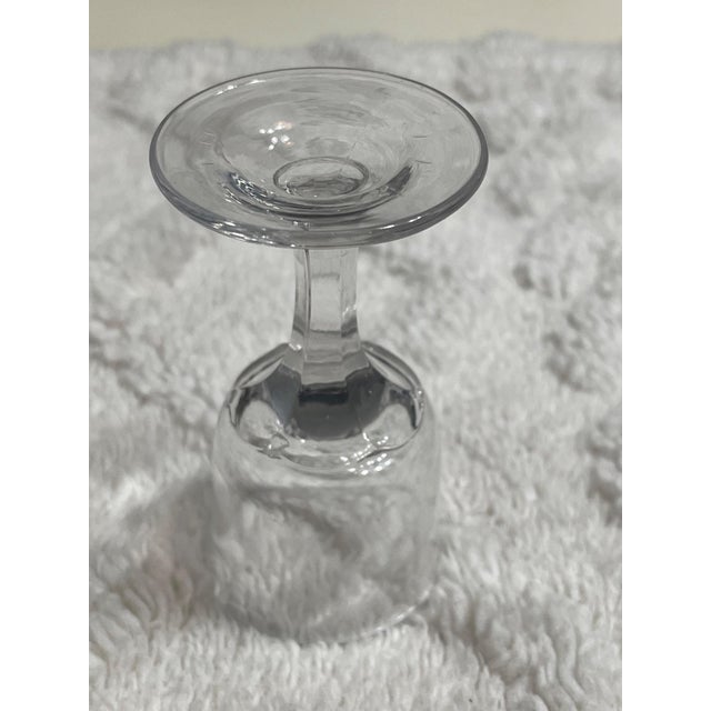 Vintage Textured Glass Mini Mugs & Cordial Glass Barware Set (5 Pieces) For Sale - Image 10 of 12