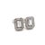 Traditional Natural Sapphire Diamond Stud Earrings 14k W Gold 0.96 TCW Certified For Sale - Image 3 of 10